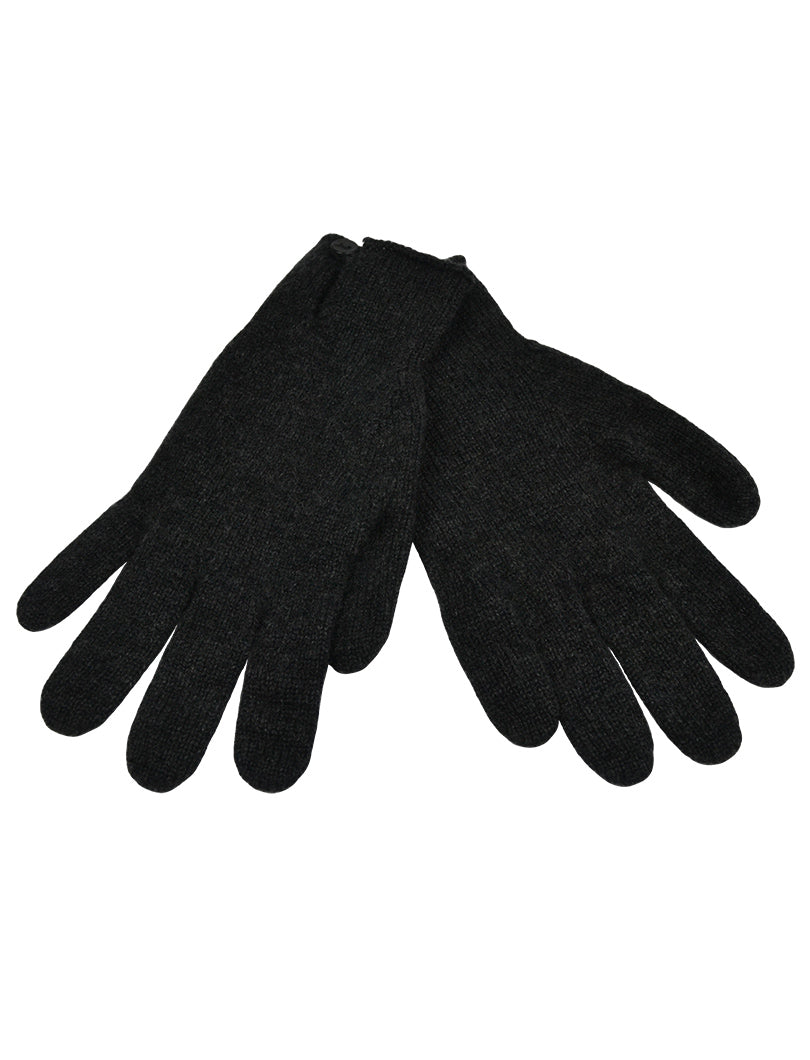 Womens Scottish Cashmere Button and Loop Gloves