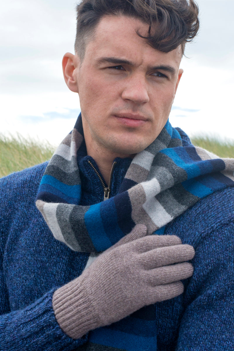 Mens Scottish Cashmere Classic Gloves