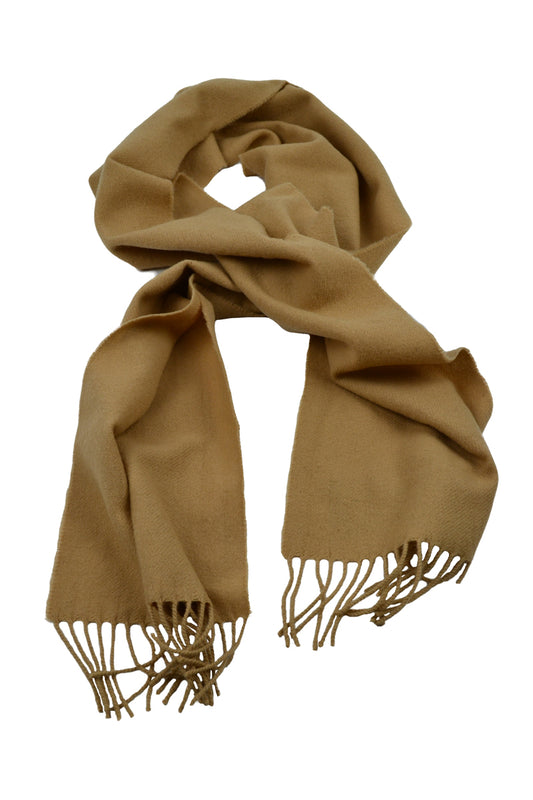 Camel lambs wool scarf